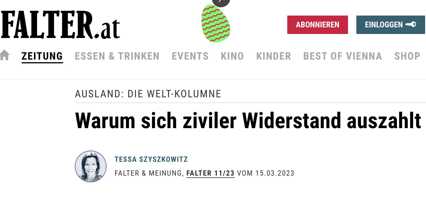 Warum sich ziviler Widerstand auszahlt