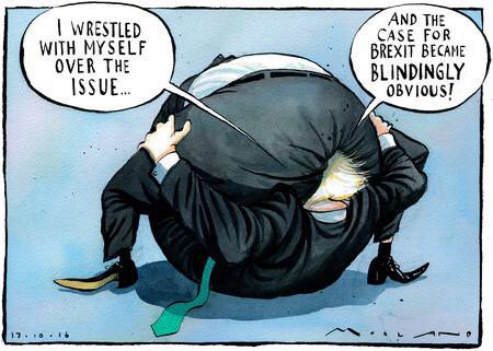 Boris & Brexit - by Cartoonist Morten Morland Image